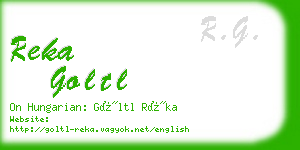 reka goltl business card